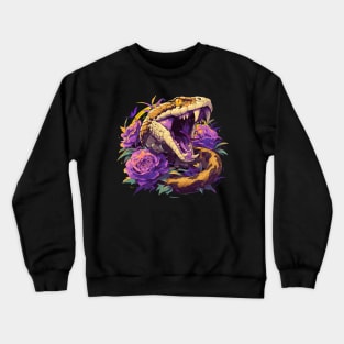 snake and rose Crewneck Sweatshirt